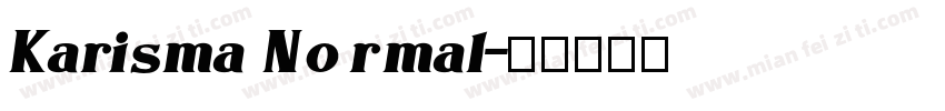 Karisma Normal字体转换